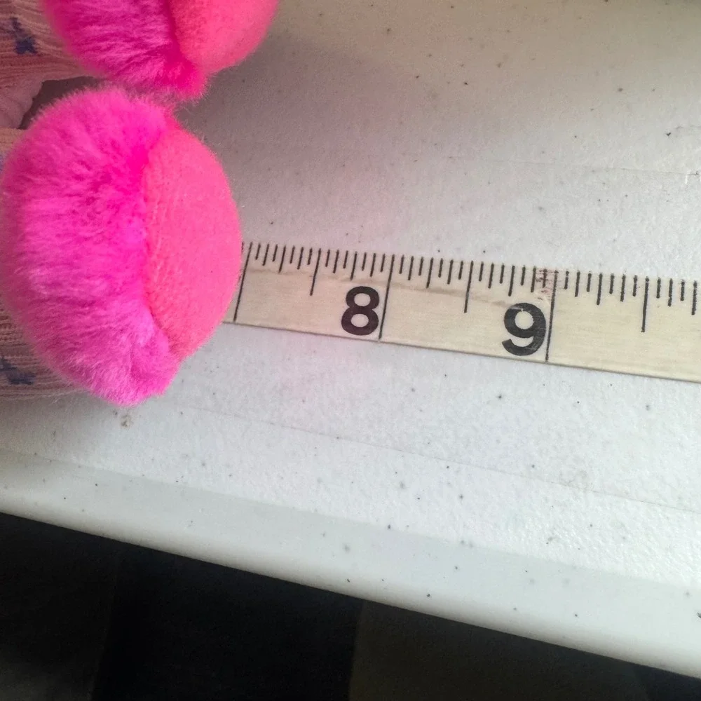 Cloud 9 Toys Pink Star Overalls Teddy Bear Plush Nightcap Vintage Stuffed Animal